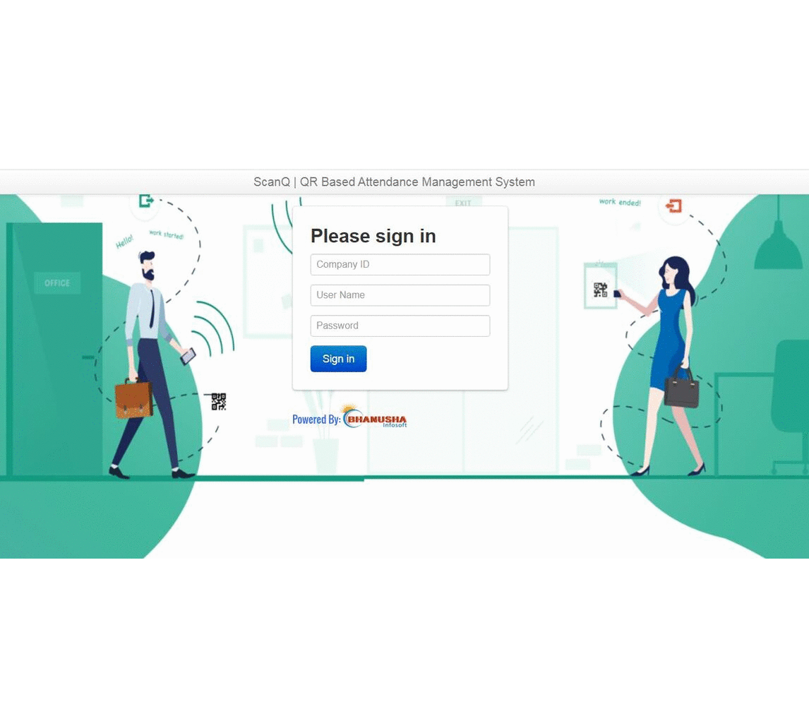 ScanQ - Mobile Application to record staff attendance using QR Code scan.
